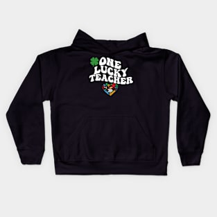 One Lucky Teacher St Patrick's Day Kids Hoodie